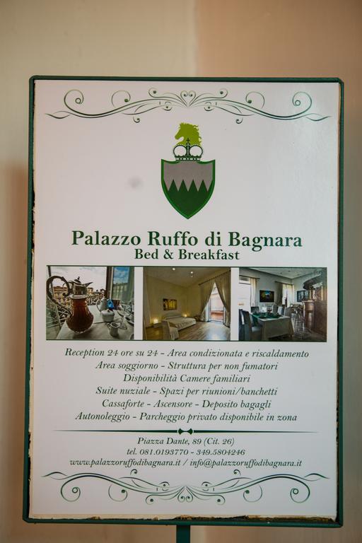 B&B Palazzo Ruffo Di Bagnara Napoli Esterno foto